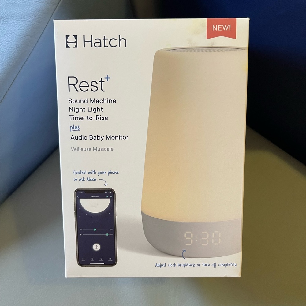 NEW in box HATCH REST + SOUND MACHINE + AUDIO BABY MONITOR